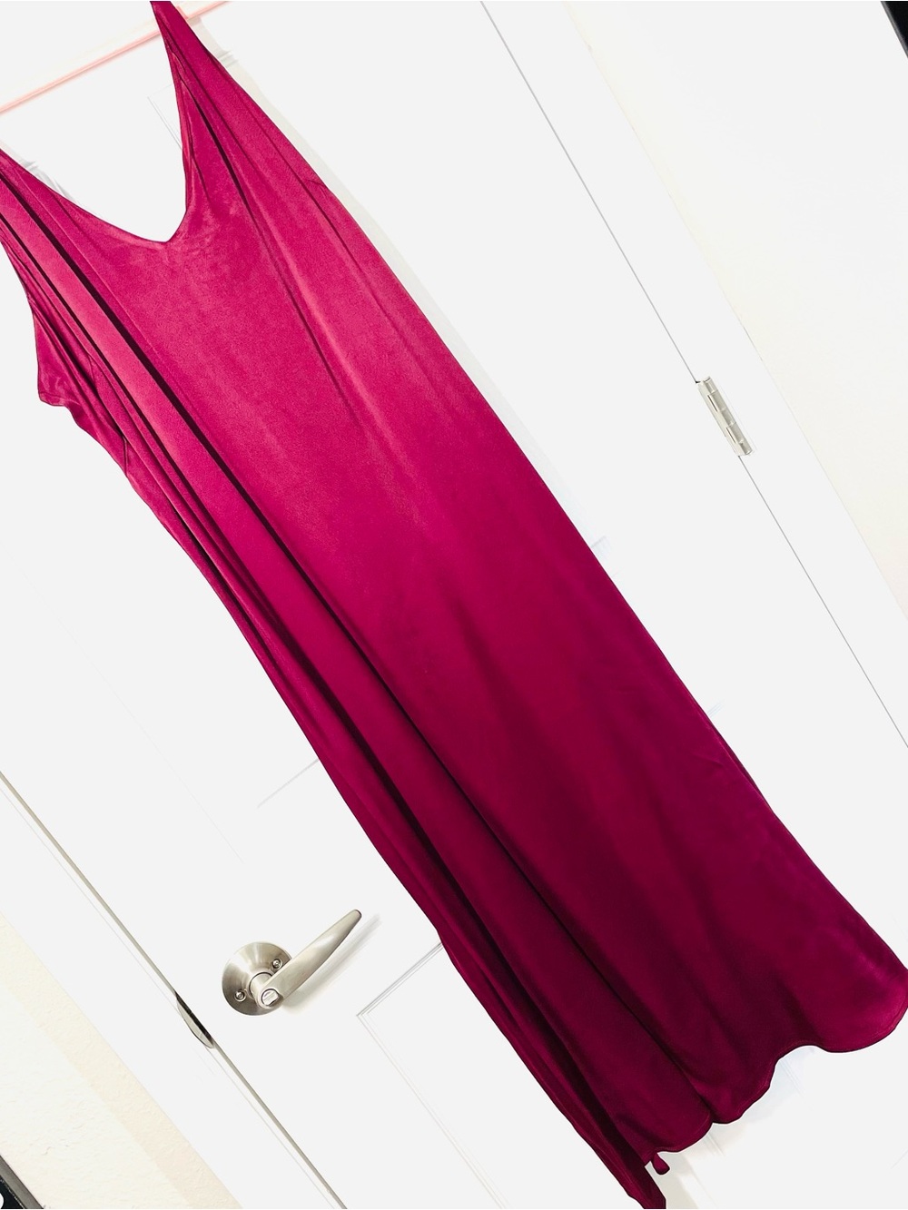 GAP Sleeveless V-Neck Slip Dress - Burgundy